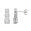 Thumbnail Image 1 of Previously Owned Diamond Drop Earrings 1/2 ct tw Round 10K White Gold