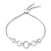 Thumbnail Image 1 of Previously Owned Bolo Bracelet 1/3 ct tw Diamonds 10K White Gold