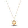 Thumbnail Image 1 of Previously Owned Children's Puffy Heart Pendant Necklace 14K Yellow Gold