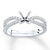 Thumbnail Image 1 of Previously Owned Diamond Ring Setting 1/6 carat tw Round 14K White Gold