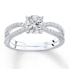 Thumbnail Image 3 of Previously Owned Diamond Ring Setting 1/6 carat tw Round 14K White Gold