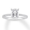 Thumbnail Image 1 of Previously Owned Diamond Engagement Ring Setting 1/4 ct tw Round 14K White Gold