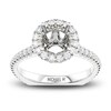 Thumbnail Image 1 of Previously Owned Michael M Diamond Ring Setting 3/8 ct tw Round 18K White Gold (Center diamond is sold separately)