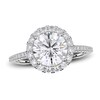 Thumbnail Image 3 of Previously Owned Michael M Diamond Ring Setting 3/8 ct tw Round 18K White Gold (Center diamond is sold separately)