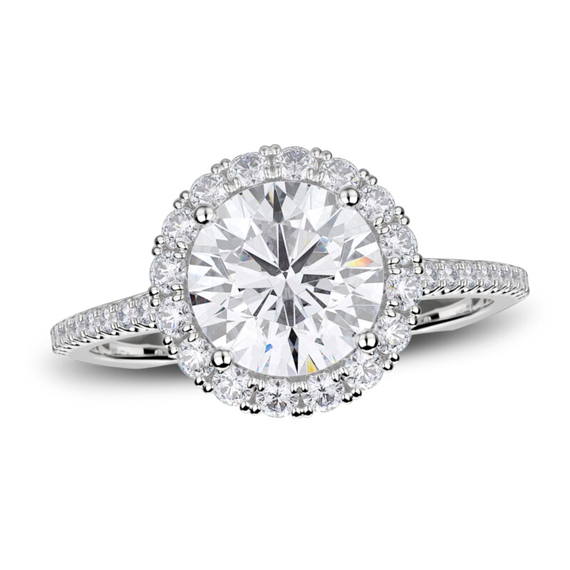 Main Image 3 of Previously Owned Michael M Diamond Ring Setting 3/8 ct tw Round 18K White Gold (Center diamond is sold separately)