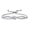 Thumbnail Image 1 of Previously Owned Ever Us 2-Stone Bolo Bracelet 3/4 ct tw Diamonds 14K White Gold