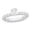 Thumbnail Image 1 of Previously Owned Diamond Engagement Ring 1-3/8 ct tw Oval/Round 14K White Gold