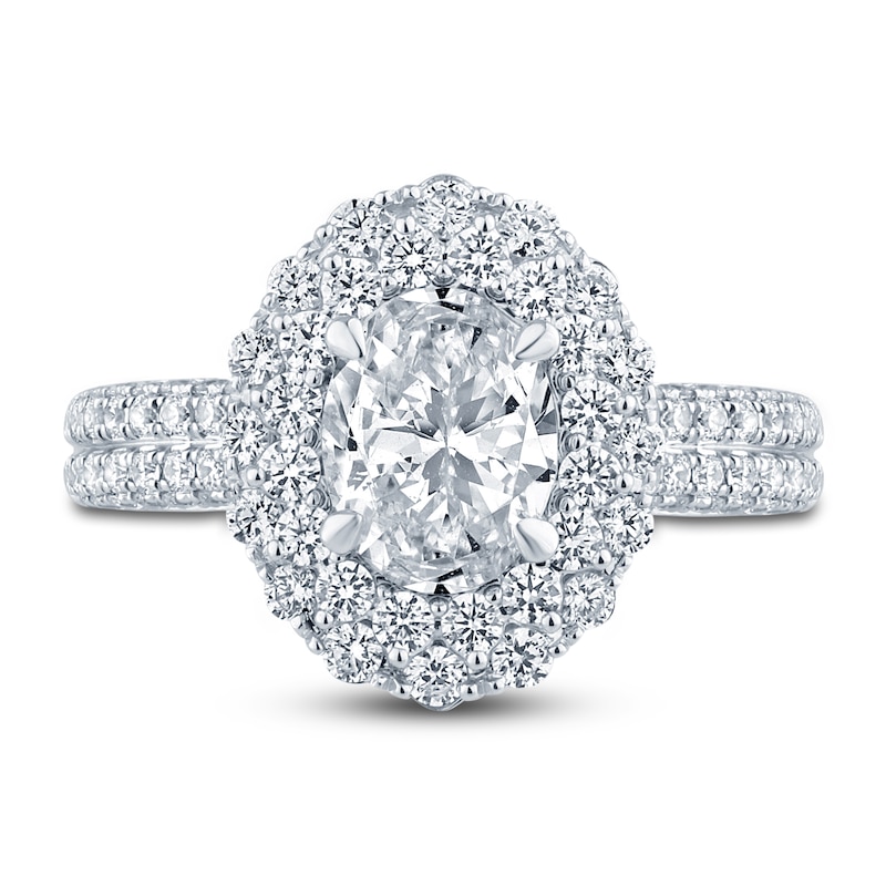 Main Image 3 of Previously Owned Pnina Tornai Diamond Engagement Ring 2-3/4 ct tw Oval/Round 14K White Gold