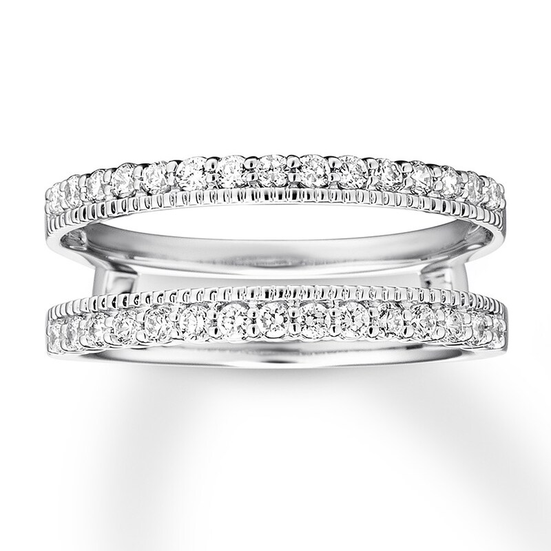 Main Image 1 of Previously Owned Diamond Enhancer Ring 1/2 carat tw Round 14K White Gold