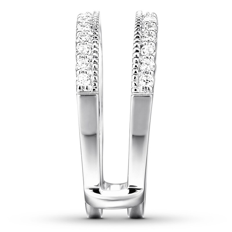 Main Image 3 of Previously Owned Diamond Enhancer Ring 1/2 carat tw Round 14K White Gold