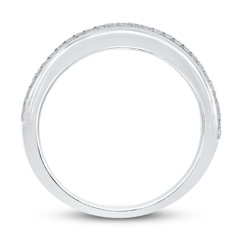 Main Image 3 of Previously Owned Men's Diamond Ring 1/2 ct tw Round 10K White Gold