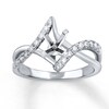 Thumbnail Image 1 of Previously Owned Diamond Engagement Ring Setting 3/8 ct tw Round 14K White Gold
