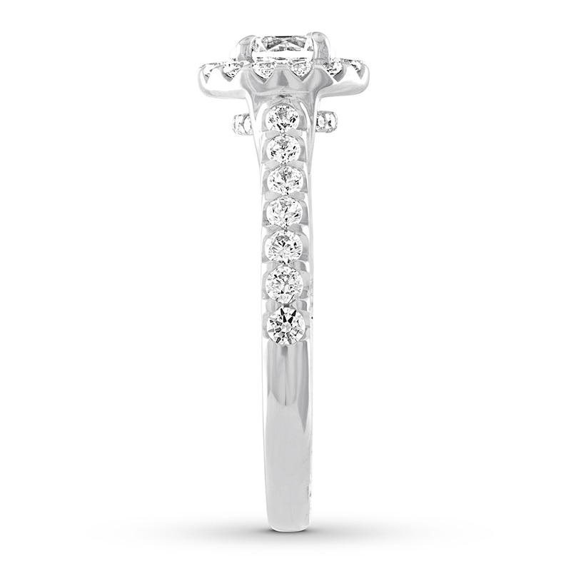 Main Image 3 of Previously Owned Diamond Engagement Ring 1 carat tw Round 14K White Gold
