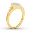 Thumbnail Image 2 of Previously Owned Diamond Signet Ring 1/8 ct tw Round 10K Yellow Gold