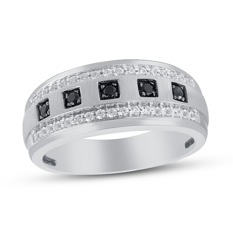 Previously Owned Men's Diamond Ring 1/2 ct tw Round-cut 10K White Gold