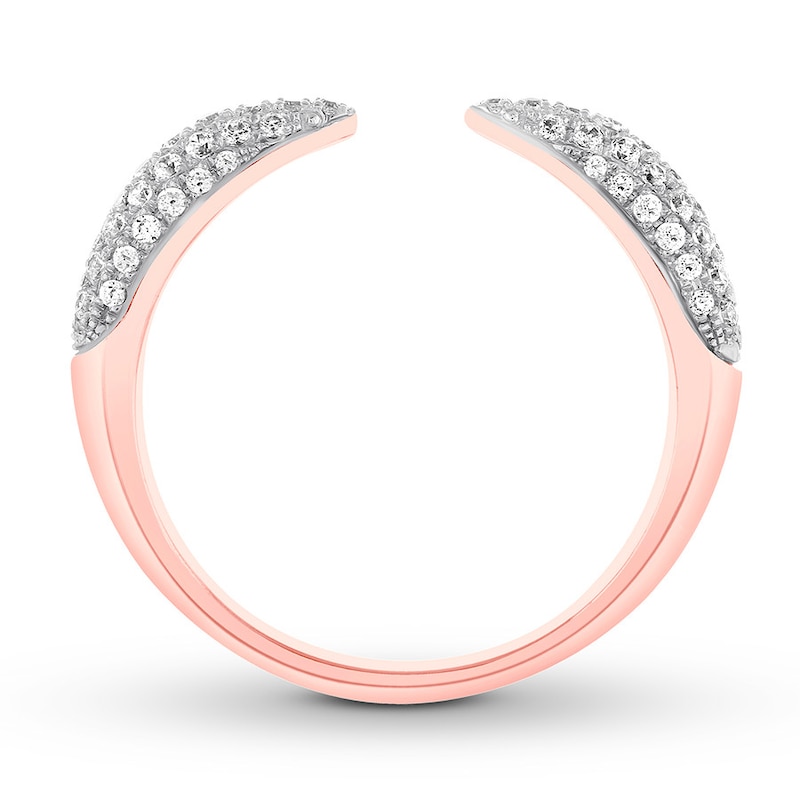 Main Image 2 of Previously Owned Diamond Anniversary Ring 3/8 carat tw Round 10K Rose Gold