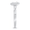 Thumbnail Image 3 of Previously Owned Diamond Ring 1/4 ct tw Round/Baguette 10K White Gold