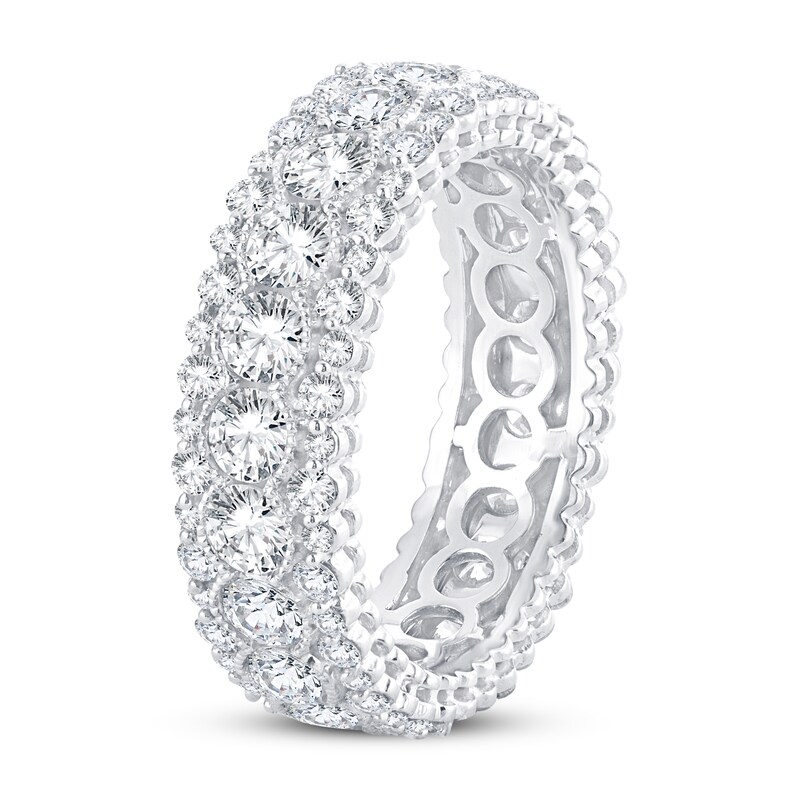 Main Image 2 of Previously Owned Diamond Eternity Band 3 ct tw Round 14K White Gold