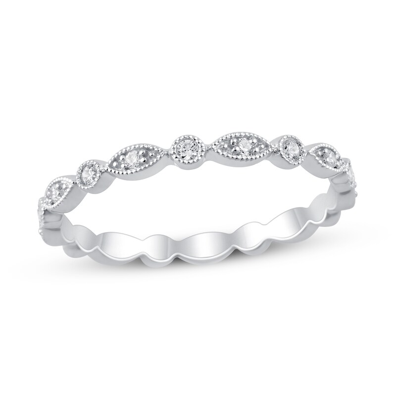 Main Image 1 of Previously Owned Diamond Eternity Band 1/5 ct tw Round 14K White Gold