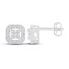 Thumbnail Image 1 of Previously Owned Diamond Earrings 1/4 ct tw Princess/Round 10K White Gold