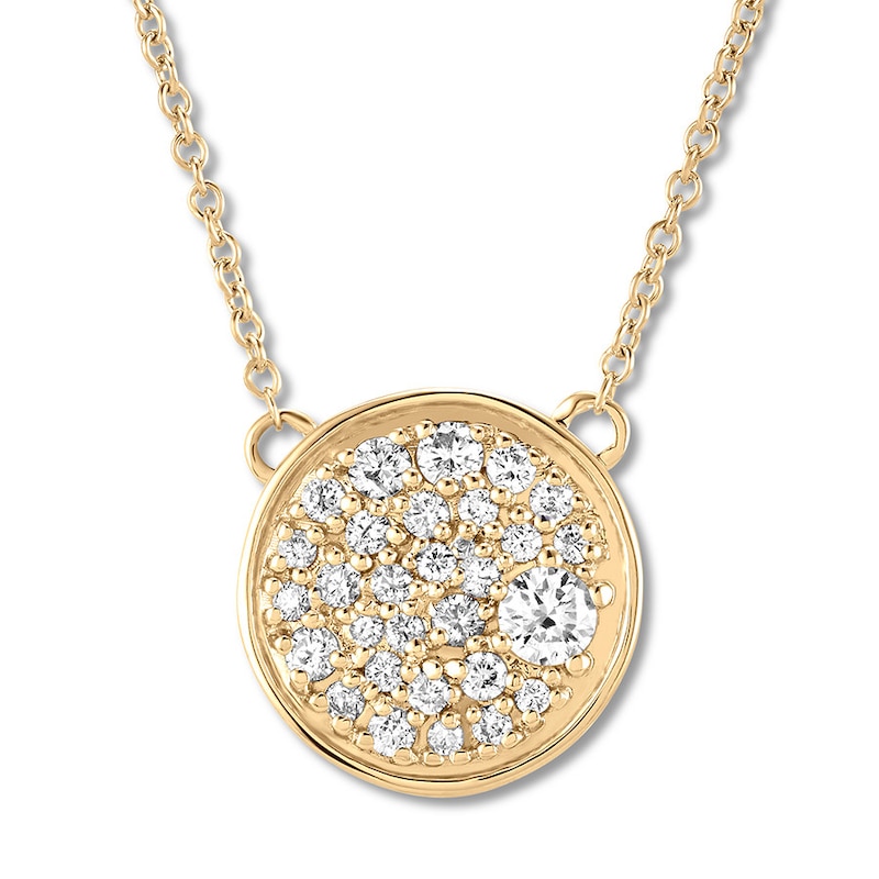 Main Image 1 of Previously Owned House of Virtruve Necklace 1/3 ct tw Diamonds 14K Yellow Gold