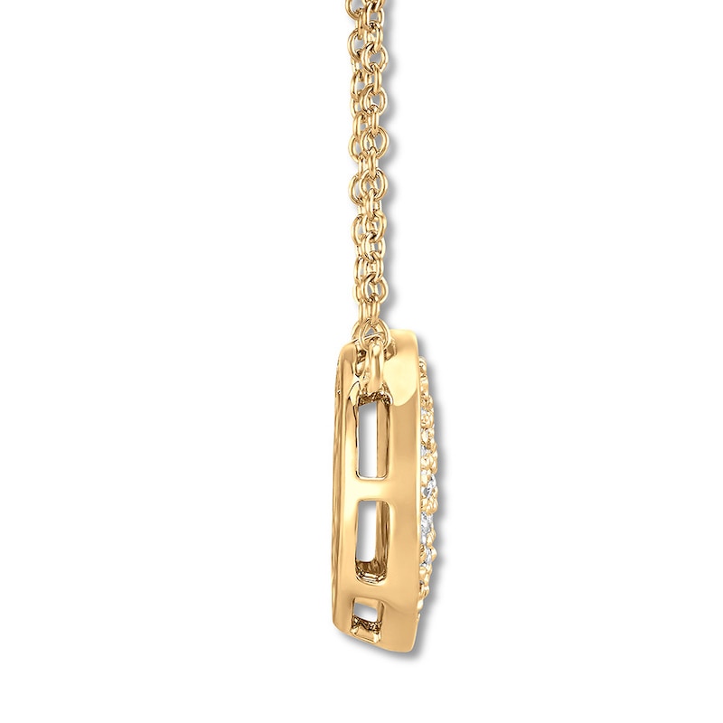 Main Image 2 of Previously Owned House of Virtruve Necklace 1/3 ct tw Diamonds 14K Yellow Gold