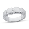 Thumbnail Image 1 of Previously Owned Men's Diamond Ring 3/8 ct tw Square-cut 10K White Gold