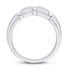Thumbnail Image 2 of Previously Owned Men's Diamond Ring 3/8 ct tw Square-cut 10K White Gold