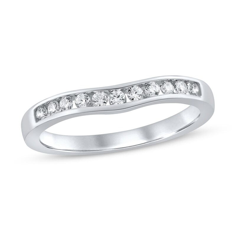 Previously Owned Diamond Contour Ring 1/4 ct tw Round 14K White Gold