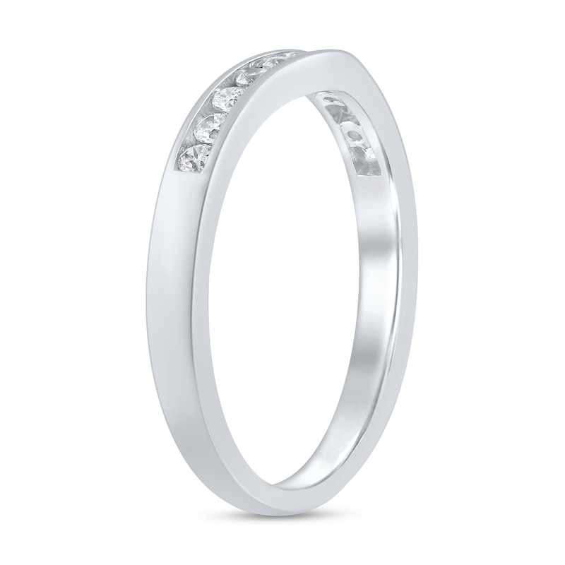 Main Image 2 of Previously Owned Diamond Contour Ring 1/4 ct tw Round 14K White Gold