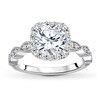 Thumbnail Image 3 of Previously Owned Diamond Engagement Ring Setting 3/8 ct tw Round 14K White Gold