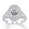 Thumbnail Image 1 of Previously Owned Diamond Ring Setting 3/4 carat tw Round 14K White Gold