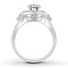 Thumbnail Image 2 of Previously Owned Diamond Ring Setting 3/4 carat tw Round 14K White Gold