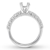 Thumbnail Image 2 of Previously Owned Diamond Ring Setting 5/8 carat tw Round 14K White Gold
