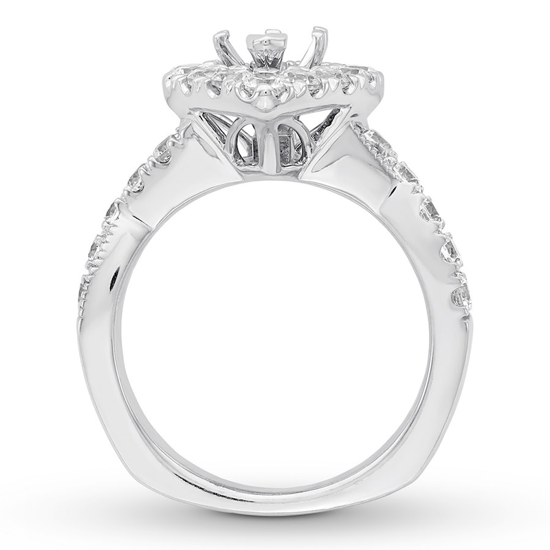 Main Image 2 of Previously Owned Hearts Desire Diamond Ring Setting 1-1/3 ct tw 18K White Gold