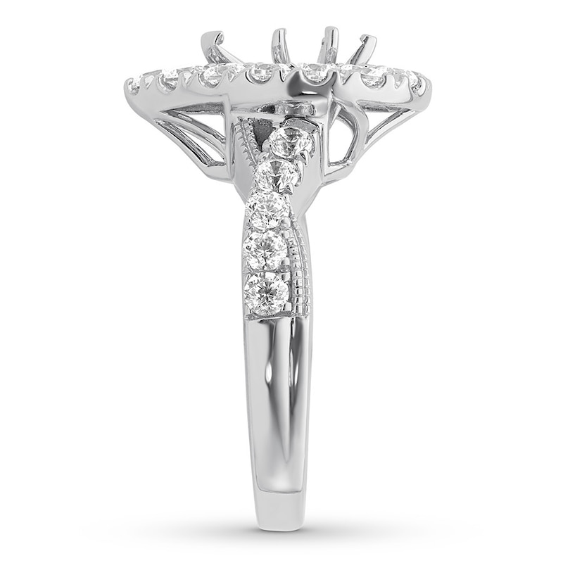 Main Image 3 of Previously Owned Hearts Desire Diamond Ring Setting 1-1/3 ct tw 18K White Gold