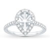 Thumbnail Image 1 of Previously Owned Diamond Engagement Ring Setting 1/2 ct tw Round Platinum