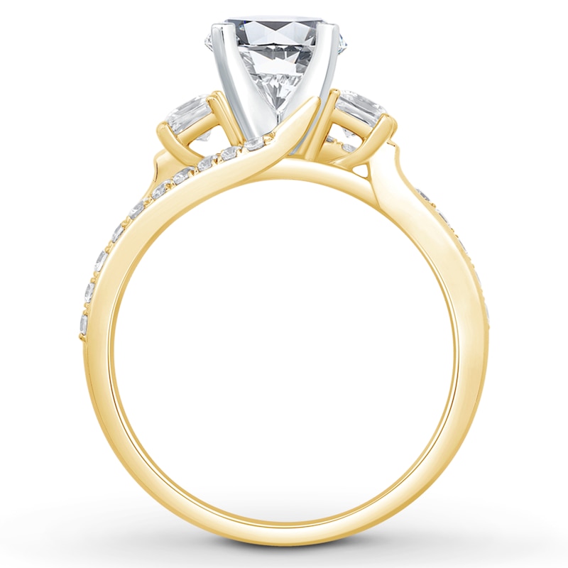 Main Image 2 of Previously Owned Diamond Engagement Ring Setting 5/8 ct tw Round 14K Yellow Gold