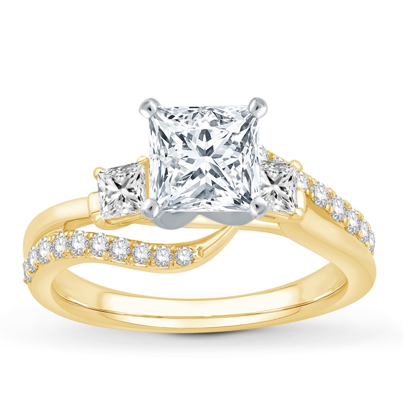 Main Image 3 of Previously Owned Diamond Engagement Ring Setting 5/8 ct tw Round 14K Yellow Gold