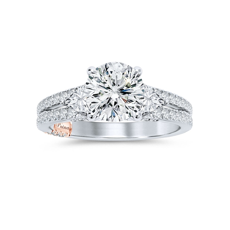 Main Image 3 of Previously Owned Pnina Tornai Diamond Ring Setting 3/4 ct tw Round/Pie 14K White Gold