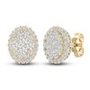 Thumbnail Image 1 of Previously Owned Colorless Diamond Stud Earrings 1 ct tw Round 14K Yellow Gold