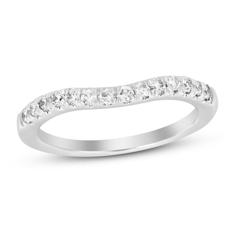 Main Image 1 of Previously Owned Diamond Wedding Band 3/8 ct tw Round 14K White Gold