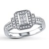Thumbnail Image 1 of Previously Owned Diamond Ring 1/3 ct tw Princess-Cut 14K White Gold