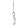 Thumbnail Image 2 of Previously Owned Diamond Necklace 1/2 ct tw Round-cut 10K White Gold