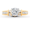 Thumbnail Image 3 of Previously Owned Diamond Engagement Ring Setting 3/4 ct tw Princess/Round 18K Yellow Gold