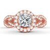 Thumbnail Image 2 of Previously Owned Diamond Engagement Ring Setting 1/2 ct tw Round 14K Rose Gold