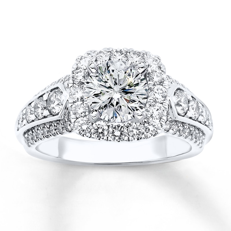 Main Image 3 of Previously Owned Diamond Engagement Ring Setting 1 1/8 ct tw Round 14K Gold