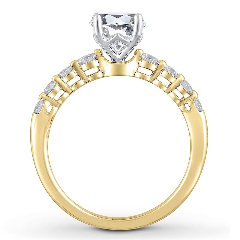 Main Image 2 of Previously Owned Diamond Engagement Ring Setting 1/3 ct tw Round 14K Yellow Gold
