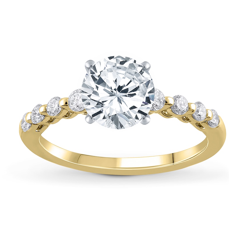 Main Image 3 of Previously Owned Diamond Engagement Ring Setting 1/3 ct tw Round 14K Yellow Gold