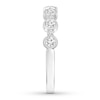 Thumbnail Image 3 of Previously Owned Diamond Stackable Ring 1/3 ct tw Bezel-set 10K White Gold